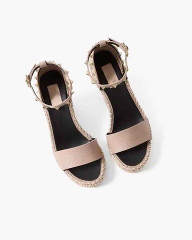 Women’s Studded Espadrille Wedge Sandals