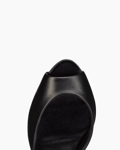 Dolly Series - 85mm Real Leather Heel Mules
