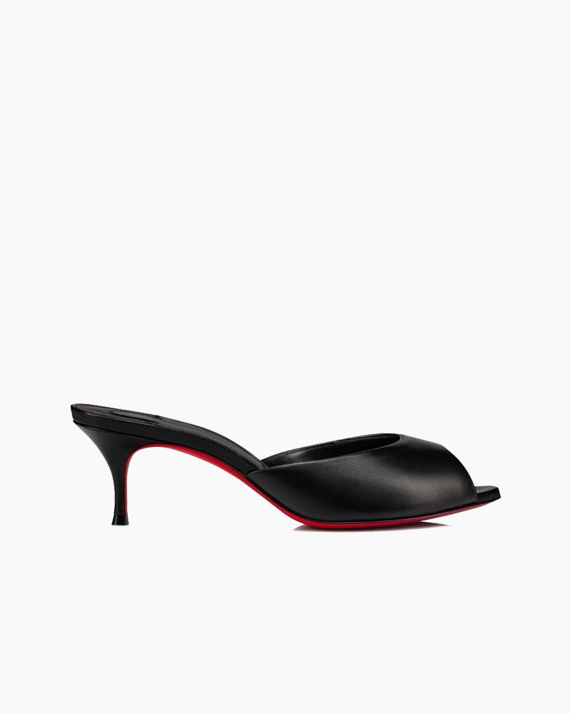 Dolly Series - 55mm Real Leather Heel Mules