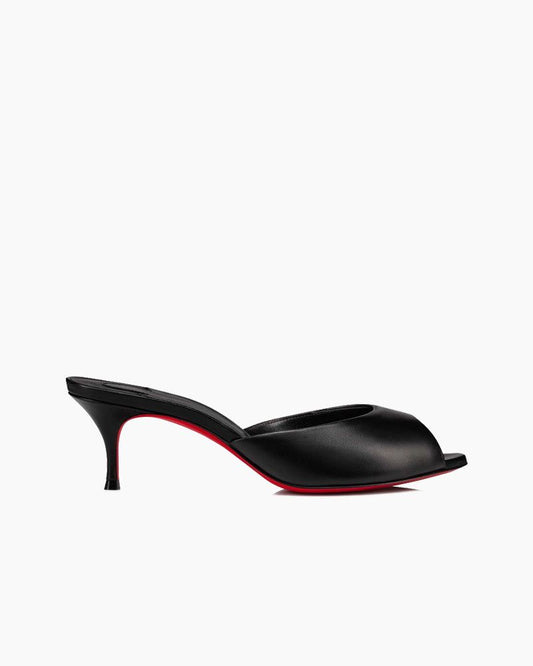 Dolly Series - 55mm Real Leather Heel Mules
