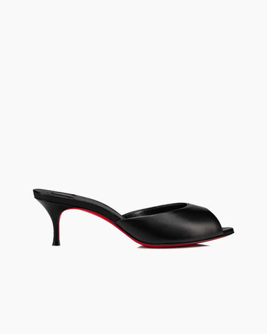 Dolly Series - 55mm Real Leather Heel Mules