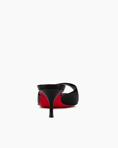Dolly Series - 55mm Real Leather Heel Mules