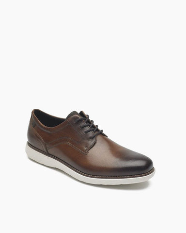 Men's Plain Toe Leather Oxford Dress Shoes