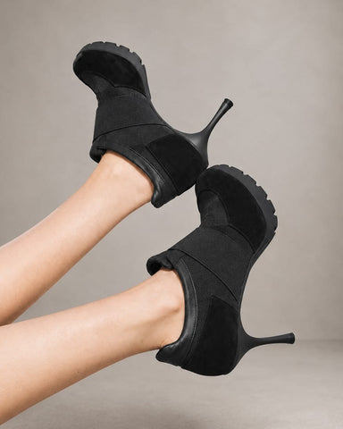 Women's City Commute Knit High-Heel Sneakers