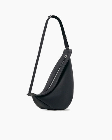 Large Leather Slouchy Banana Shoulder Bag