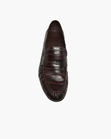 Men Soft Loafer Black in Eel
