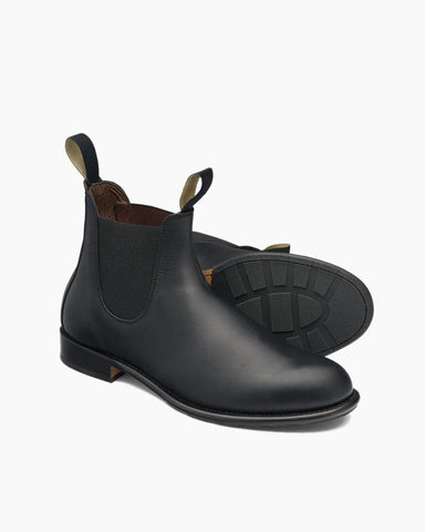 Women's Artisan Welted Chelsea Boot in Black Leather