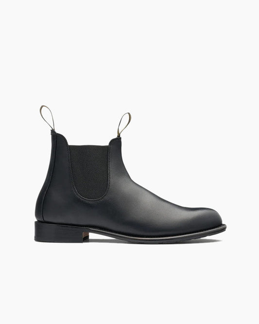 Women's Artisan Welted Chelsea Boot in Black Leather