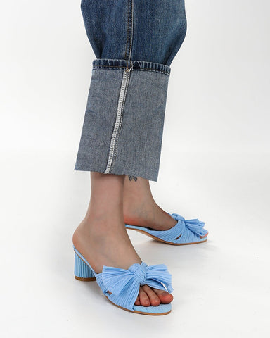 Pleated-Bow-Open-Toe-Chunky-Block-Heel-Sandals
