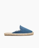 Solid Color Minimalist Espadrille Flat Mules