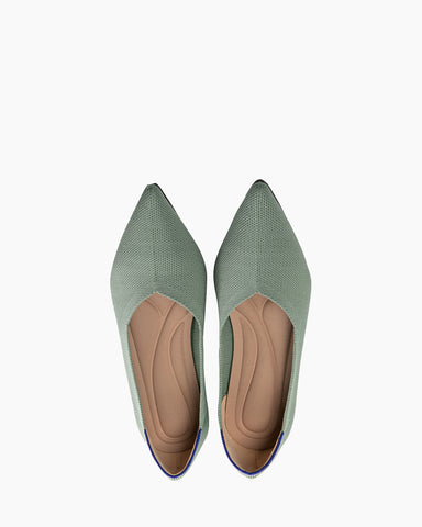 Contrast-Piping-Pointed-Toe-Ballet-Flats