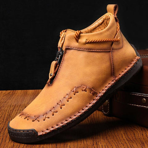 high-top-zipper-flat-large-size-ethnic-style-stitching-boots
