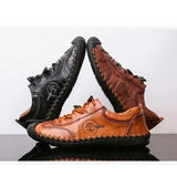 Hand-Stitching-Non-Slip-Elastic-Lace-Soft-Sole-Casual-Leather