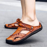 casual-breathable-handmade-leather-sandals