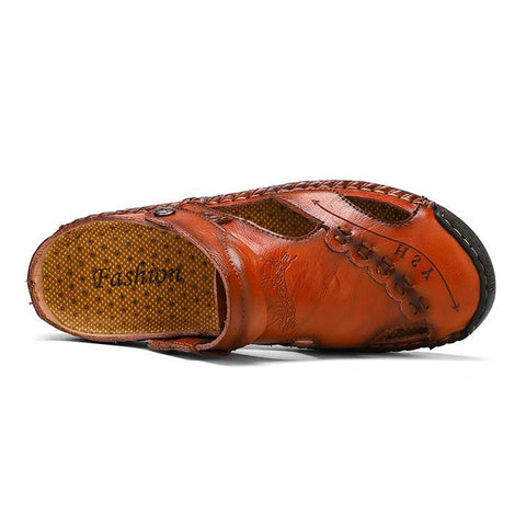 casual-breathable-handmade-leather-sandals