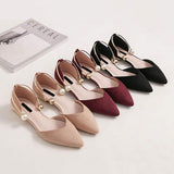 Pearl-Buckle-Pointed-Toe-Flat-Loafers