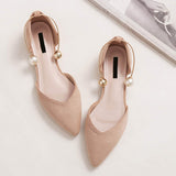 Pearl-Buckle-Pointed-Toe-Flat-Loafers