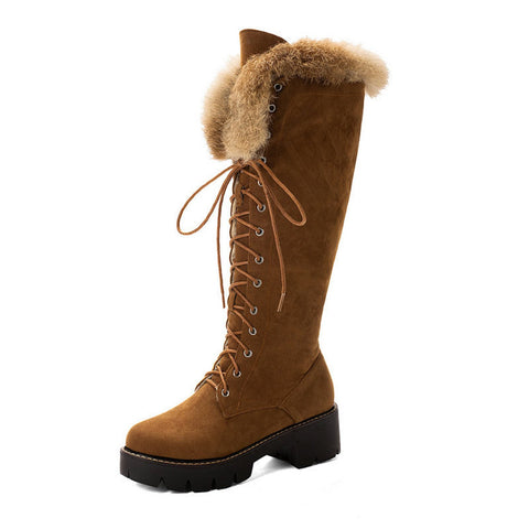 Faux-Rabbit-Fur-Platform-High-top-Knee-Snow-Boots