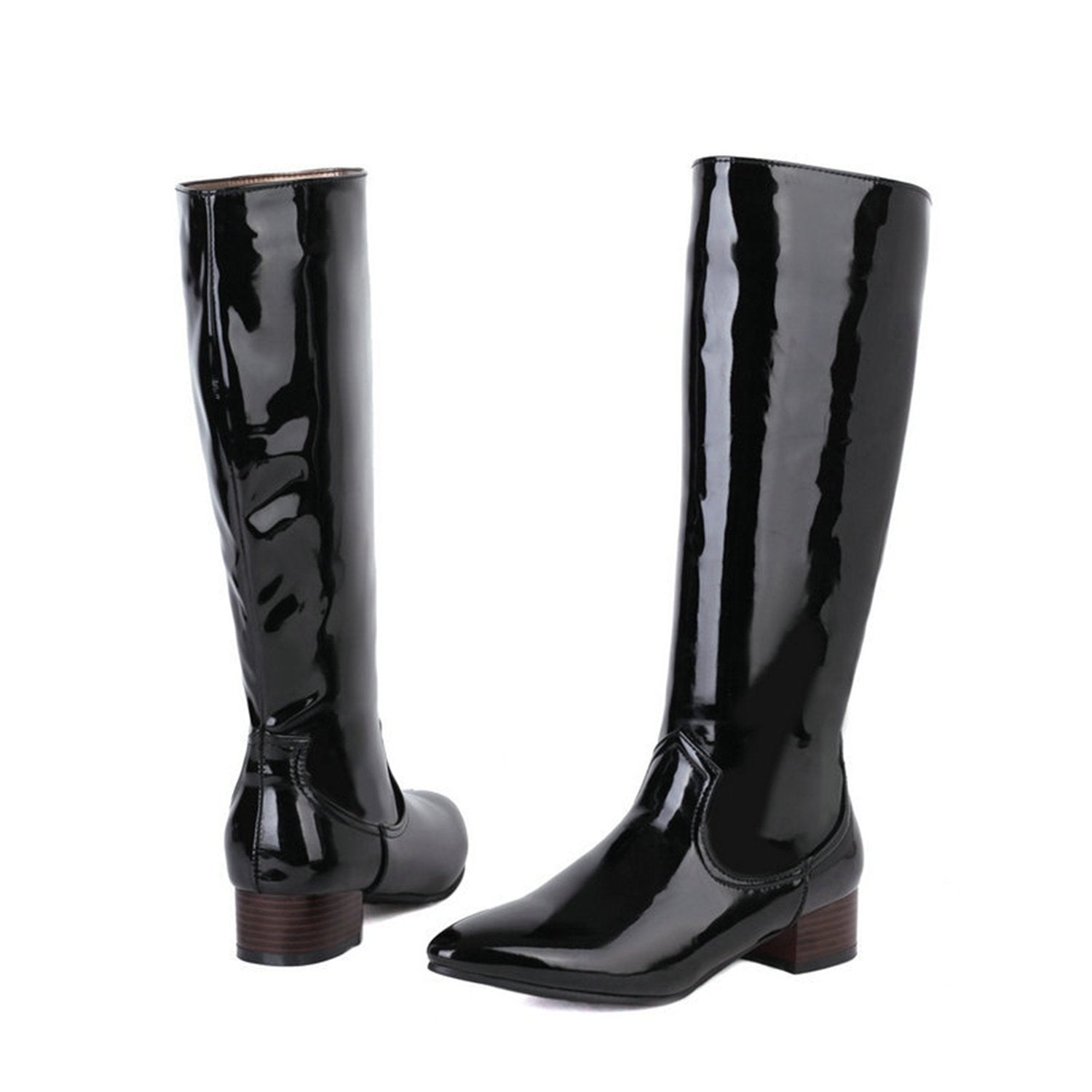 Allegra K Women's Thigh Low Block Heel Over Knee High Boots Fashion Boots :  Target