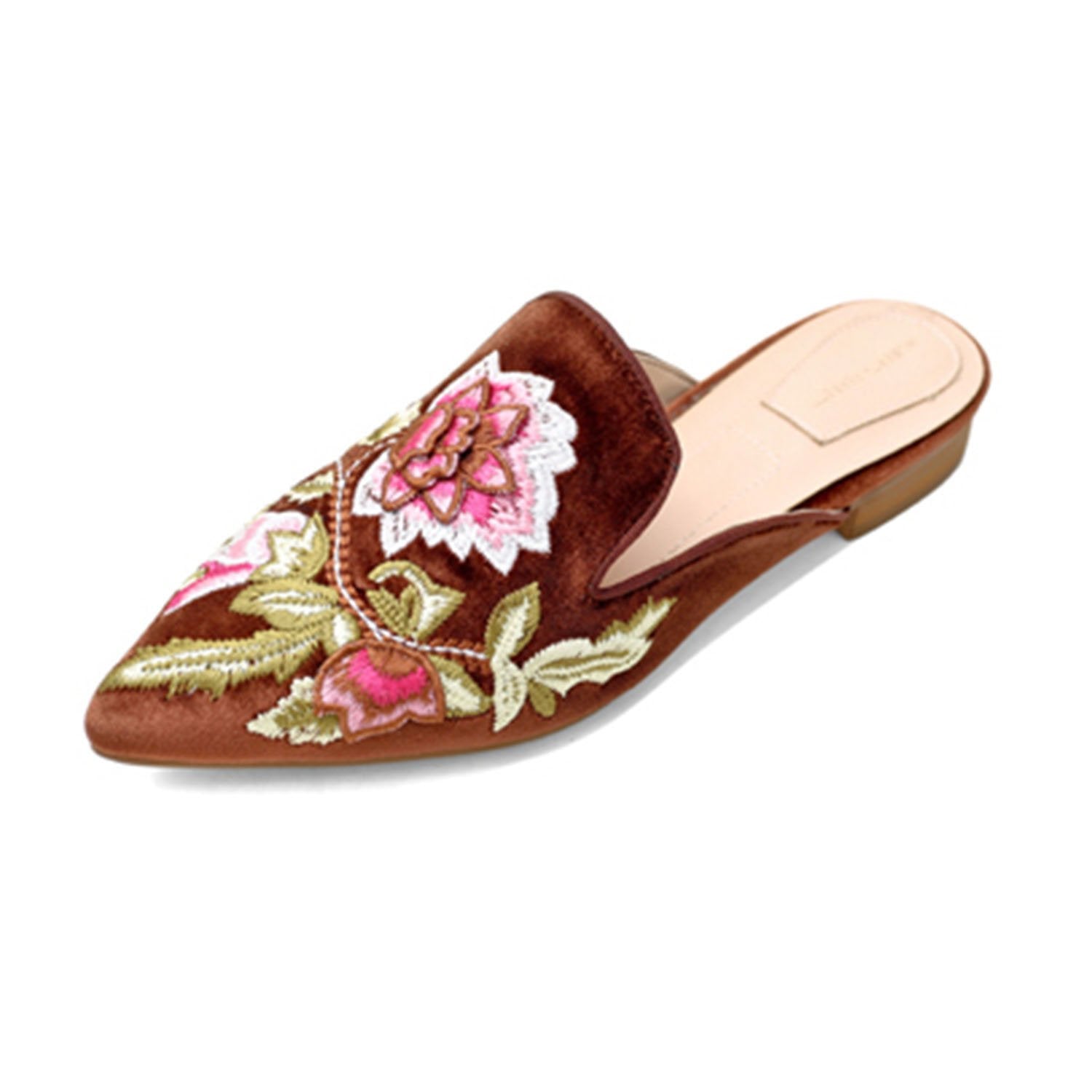 Floral-Embroidery-Pointed-Toe-Mule-Slippers-Flats