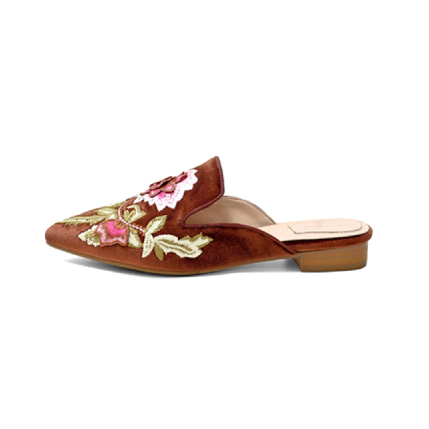 Floral-Embroidery-Pointed-Toe-Mule-Slippers-Flats