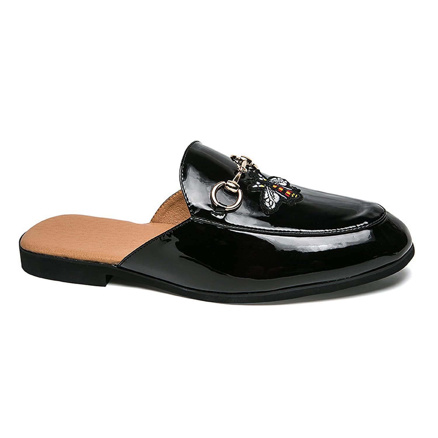 Patent-Leather-Buckle-Slippers-Mules
