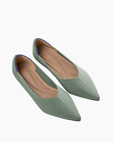 Contrast-Piping-Pointed-Toe-Ballet-Flats