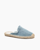 Solid Color Minimalist Espadrille Flat Mules