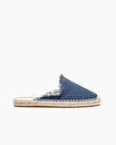 Solid Color Minimalist Espadrille Flat Mules