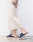 Solid Color Minimalist Espadrille Flat Mules