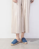 Solid Color Minimalist Espadrille Flat Mules