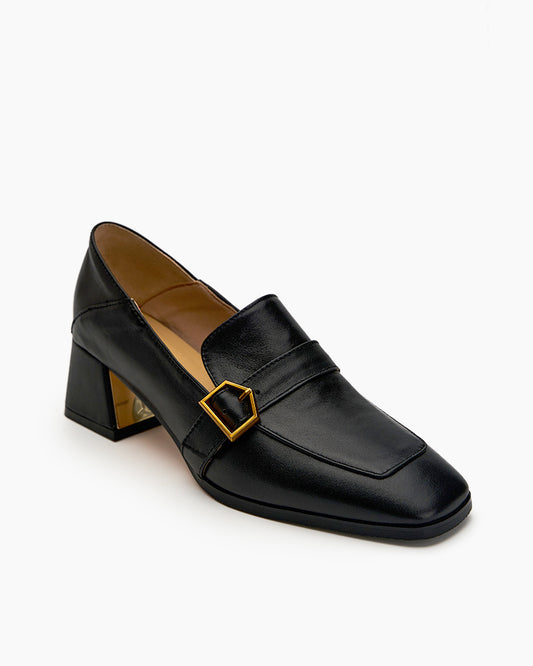 Gentle And Versatile Square Toe Loafers