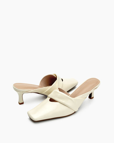 Temperament Minimalist Kitten Heel Mules