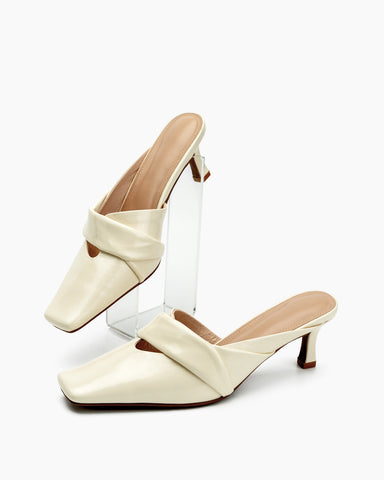 Temperament Minimalist Kitten Heel Mules