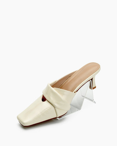Temperament Minimalist Kitten Heel Mules