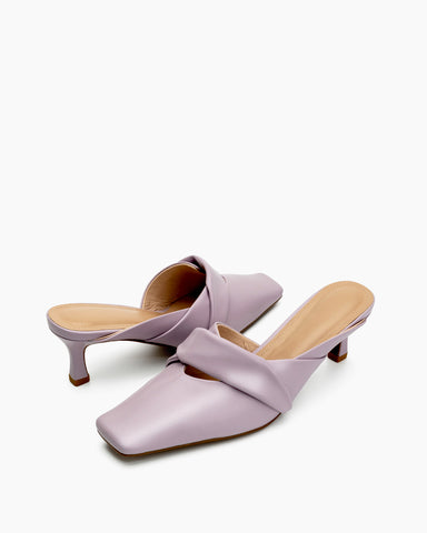 Temperament Minimalist Kitten Heel Mules