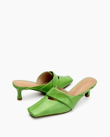Temperament Minimalist Kitten Heel Mules