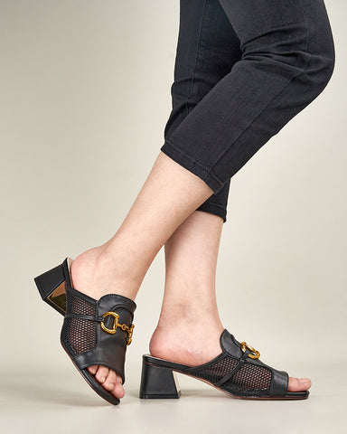 Horsebit-Classic-Metal-Buckle-Square-Toe-Hollow-Out-Wedge-Sandals