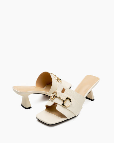 Horsebit-Classic-Metal-Buckle-Minimalist-Kitten-Heel-Leather-Sandals