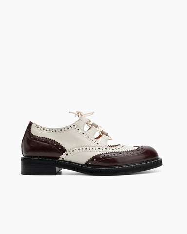 Lace-up-Wingtip-Perforated-Leather-Oxfords-Loafers