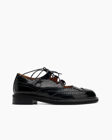 Lace-up-Wingtip-Perforated-Leather-Oxfords-Loafers