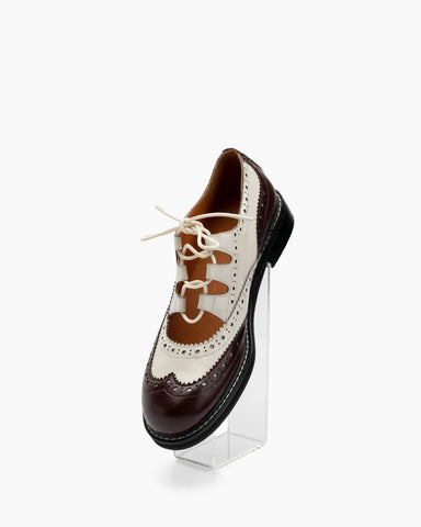 Lace-up-Wingtip-Perforated-Leather-Oxfords-Loafers