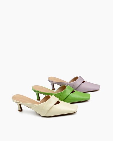 Temperament Minimalist Kitten Heel Mules