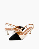 Pointed-Toe-Small-splicing-Colorblock-Cutout-Slingback-Sandals-heels-pumps