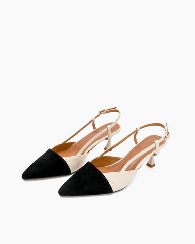 Pointed-Toe-Small-splicing-Colorblock-Cutout-Slingback-Sandals-heels-pumps