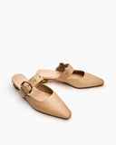 Round-Buckle-Decor-Shallow-Mouth-Mules