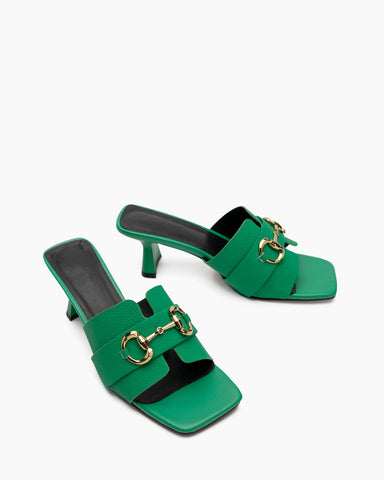 Horsebit-Classic-Metal-Buckle-Minimalist-Kitten-Heel-Leather-Sandals