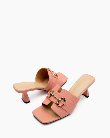 Horsebit-Classic-Metal-Buckle-Minimalist-Kitten-Heel-Leather-Sandals