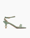Thin Strap Pearl Decor Sandals