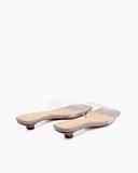 Squared PVC Transparent Sandals